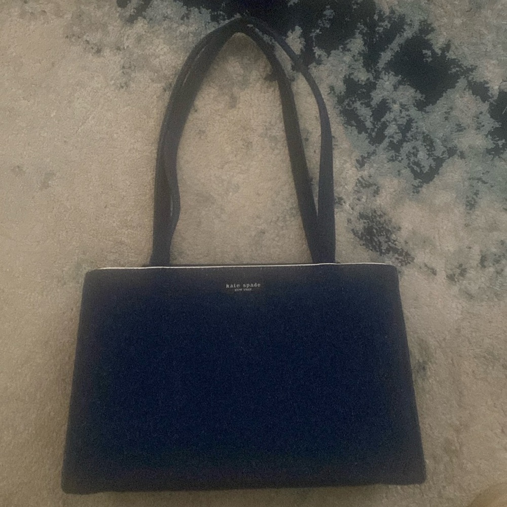 Vintage Rare Kate Spade Denim Bag w/ red gingham